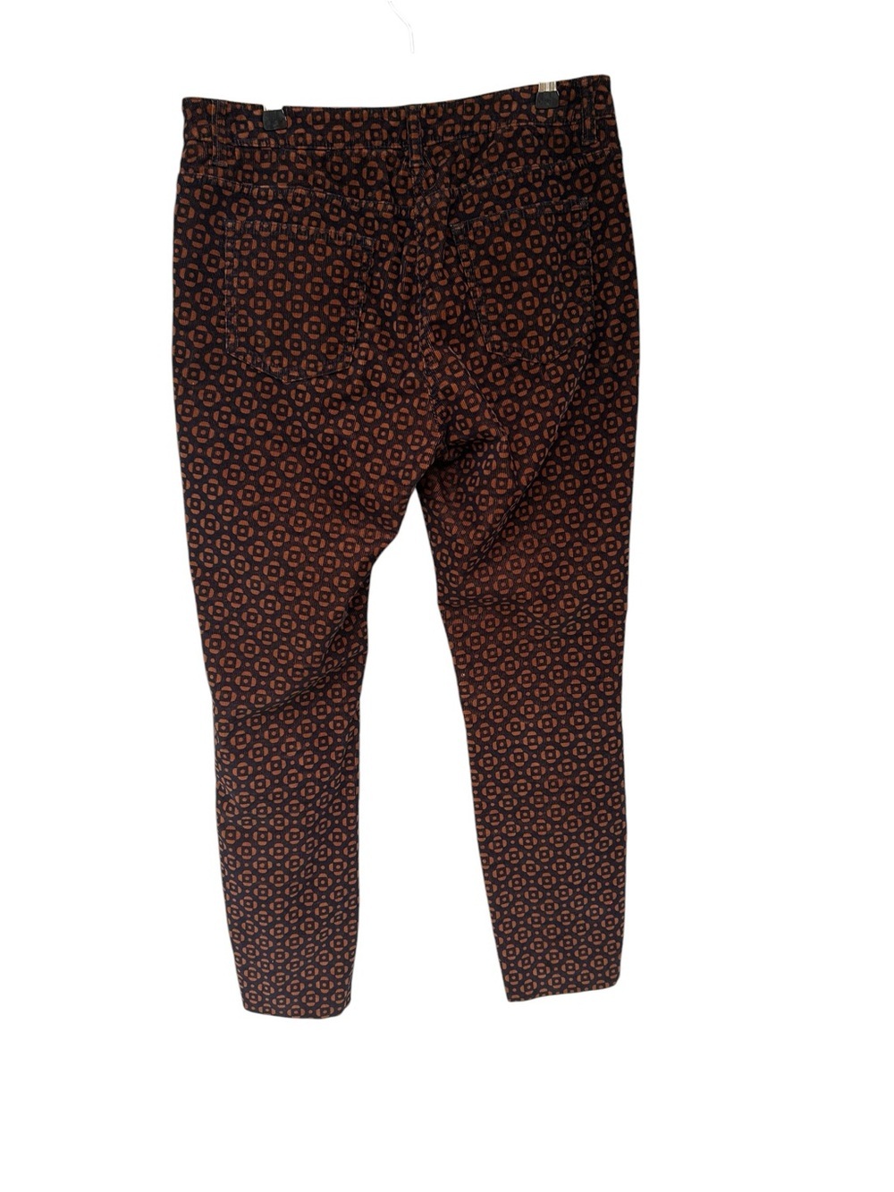 Boden Corduroy Slim Crop Patterned Pants in Brown and Black - Size Women’s 8 - Picture 10 of 11